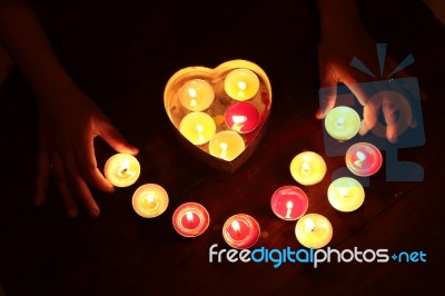 Candle Light Stock Photo