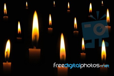 Candle Light Stock Photo