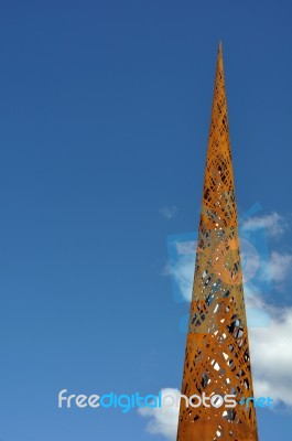 Candle Sculpture In Gloucester Stock Photo