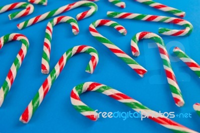 Candy Canes Stock Photo