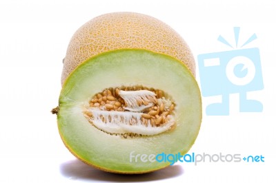 Cantaloupe Melon Stock Photo