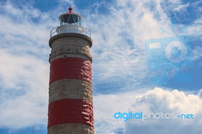 Cape Moreton Lighthouse On The North Part Of Moreton Island Stock Photo