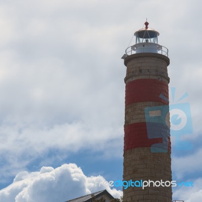 Cape Moreton Lighthouse On The North Part Of Moreton Island Stock Photo