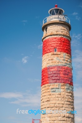 Cape Moreton Lighthouse On The North Part Of Moreton Island Stock Photo