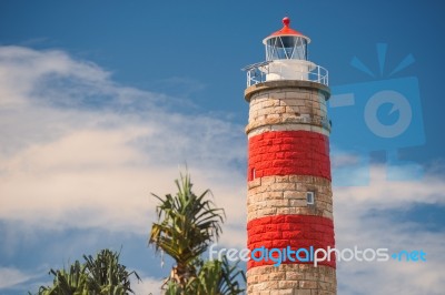 Cape Moreton Lighthouse On The North Part Of Moreton Island Stock Photo