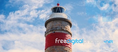 Cape Moreton Lighthouse On The North Part Of Moreton Island Stock Photo