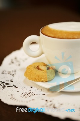 Cappuccino Cookies Stock Photo