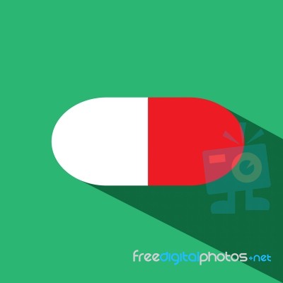 Capsule  Icon Stock Image