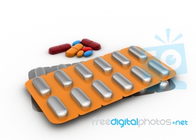 Capsules And Pills Stock Image