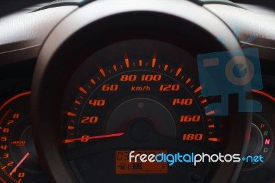 Car Dashboard Stock Photo