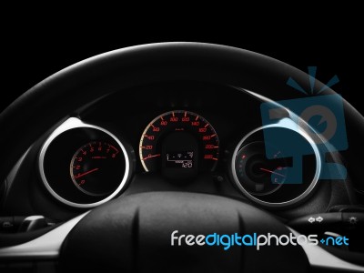 Car Dashboard Stock Photo