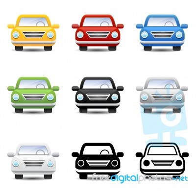 Car Icons  Stock Image