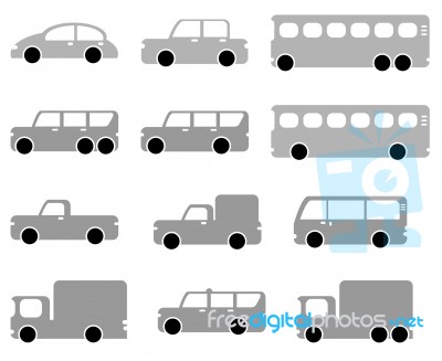 Car Icons Stock Image