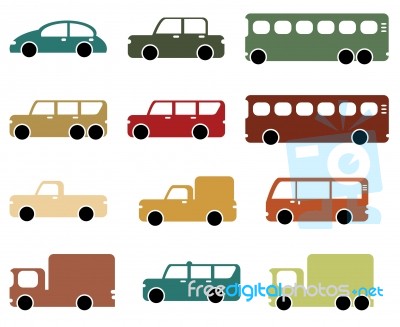 Car Icons Stock Image