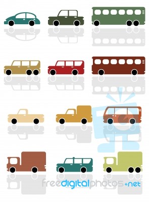 Car Icons Stock Image