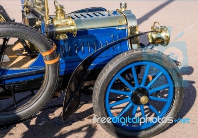 Car Just Finished London To Brighton Veteran Car Run Stock Photo