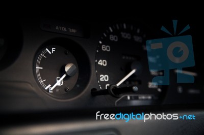 Car Mileage Stock Photo