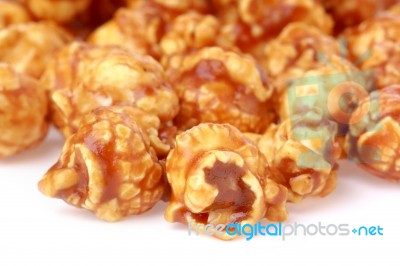 Caramel Popcorn Stock Photo