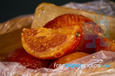 Caramelized Orange Stock Photo