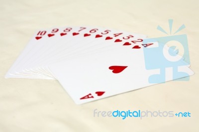 Card Gambling Stock Photo