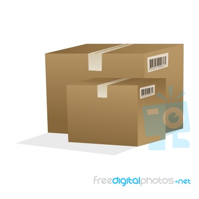 Cardboard Boxes Stock Image