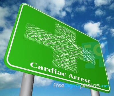 Cardiac Arrest Shows Congestive Heart Failure And Complaint Stock Image