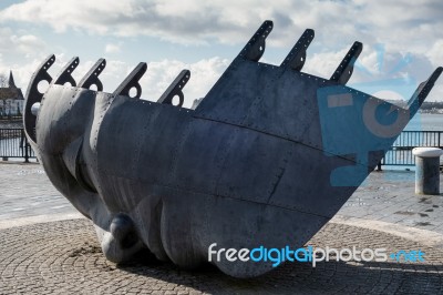 Cardiff Uk March 2014 - Detail From The Merchant Seafarers' War Stock Photo