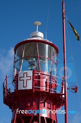 Cardiff Uk March 2014 - View Of Lightship 2000 Stock Photo