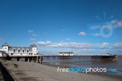 Cardiff Uk March 2014 - View Of Penarth Pier Stock Photo