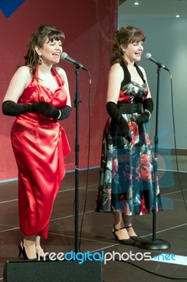 Cardiff, Wales/uk - December 26 : Christmas Singers In The Mille… Stock Photo