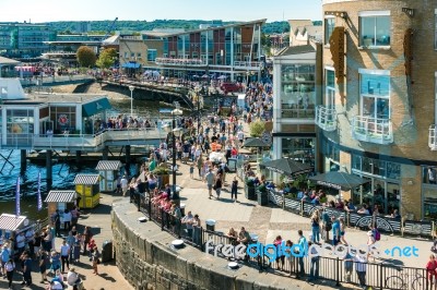 Cardiff/uk - August 27 : View Of Cardiff On August 27, 2017, Uni… Stock Photo