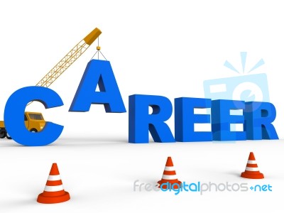 Career Represents Executive Job Search 3d Rendering Stock Image