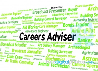 Careers Adviser Meaning Employment Position And Tutor Stock Image