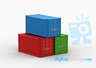 Cargo Containers Stock Image