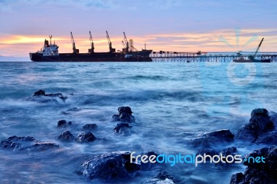 Cargo Ship Stock Photo