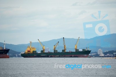 Cargo Ship Stock Photo