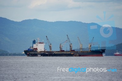 Cargo Ship Stock Photo