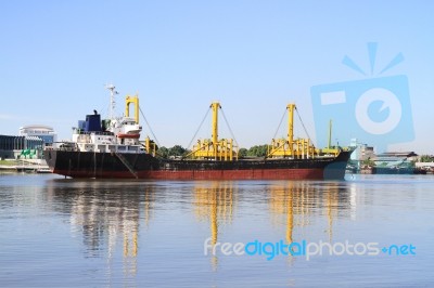 Cargo Ship Stock Photo