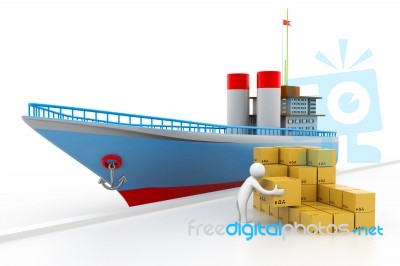 Cargo Shipping Stock Image