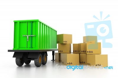 Cargo Transportation Concept Stock Image