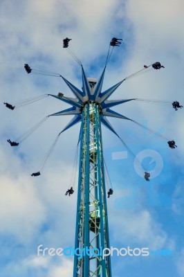 Carousel At Winter Wonderland Hyde Park Stock Photo