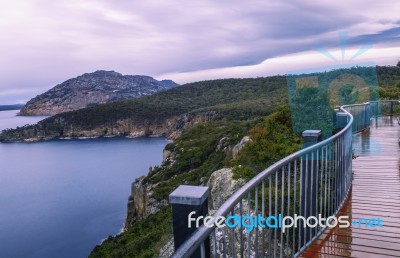 Carp Bay In Freycinet National Park Stock Photo