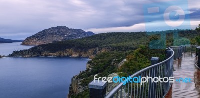 Carp Bay In Freycinet National Park Stock Photo