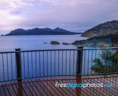 Carp Bay In Freycinet National Park Stock Photo