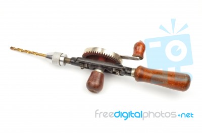 Carpentry Hand Drill Stock Photo