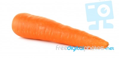 Carrot Isolated On The White Background Stock Photo