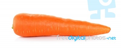 Carrot Isolated On The White Background Stock Photo