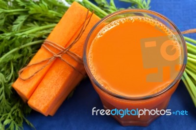 Carrot Juice Stock Photo