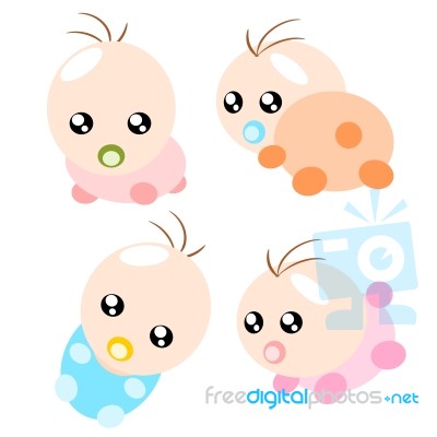 Cartoon Baby Illustration Stock Image