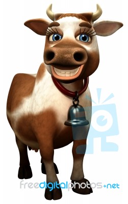 Cartoon Cow Stock Image